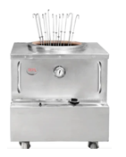 34x34x36 Stainless Steel Tandoor Clay Oven – Natural Gas – 70,000 BTU