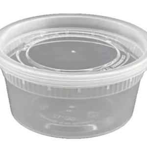 12 oz Clear Deli Containers with Lid – 240 Pcs