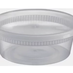 8 oz Clear Deli Containers with Lid – 240 Pcs