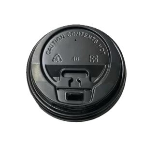 8 oz Paper Cup Lids Black for Hot & Cold Drinks