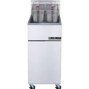 Blue Air BLF3-NG Gas Floor Model Full Pot Fryer with Controls