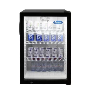 CTD-5 — Atosa Countertop Glass Door Merchandiser Cooler with Lighted Header (3 cu ft)