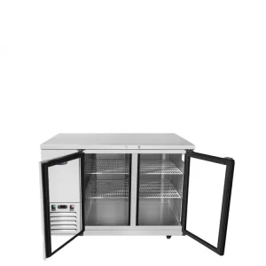 MBB48G-GR — 48″ Back Bar Cooler with Glass Doors