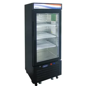 MCF8726GR — Atosa Black Cabinet One (1) Glass Door Merchandiser Cooler