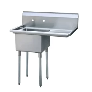 MRSA-1-R — 18″ One Compartment Sink with Right Drain Board