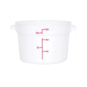 Polypropylene White Round Food Storage Container
