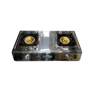 Stainless Steel Double Countertop Burner(Brass)