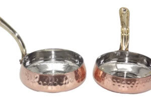 Copper Belly Pan-Brass Handle